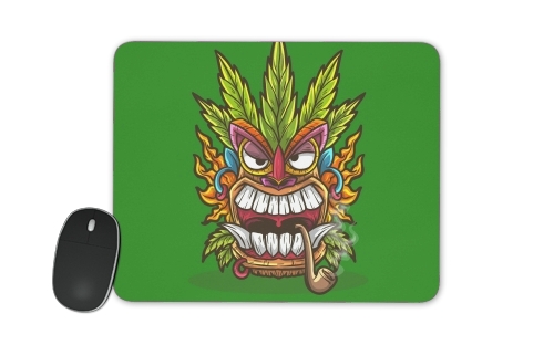 tapis de souris Tiki mask cannabis weed smoking
