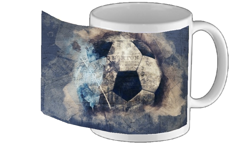 Mug Abstract Blue Grunge Soccer 