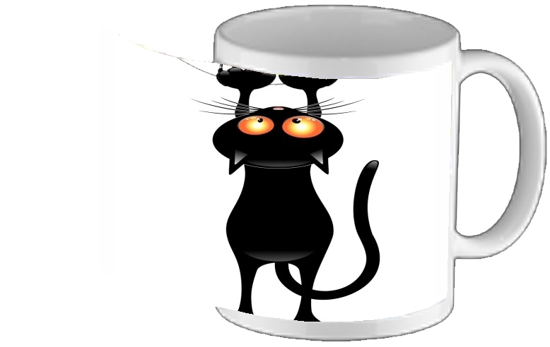 Mug Black Cat Cartoon Hang 