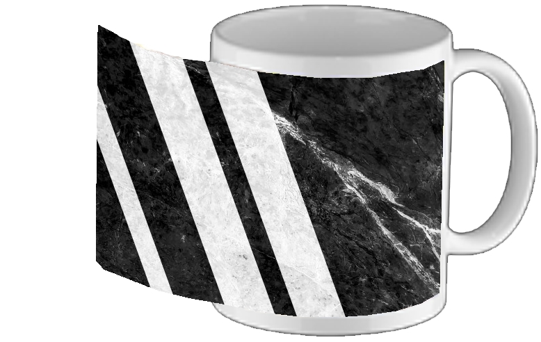Mug Black Striped Marble 