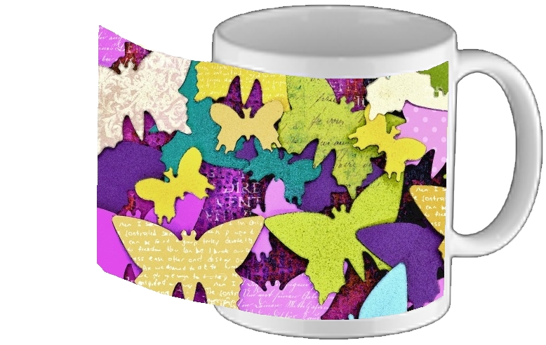 Mug Butterflies art paper 