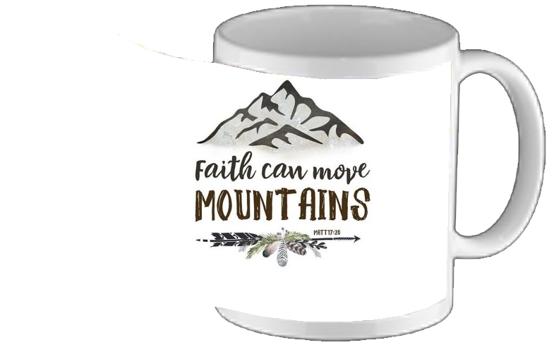 Mug Faith can move montains Matt 17v20 Bible Blessed Art 