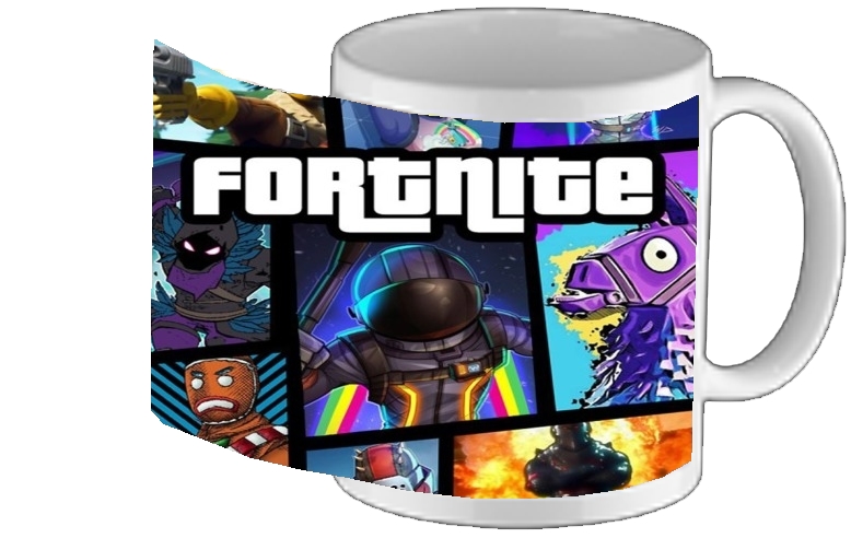 Mug Fortnite - Battle Royale Art Feat GTA 
