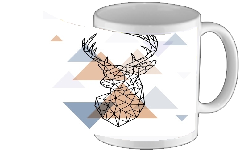 Mug Geometric head of the deer 