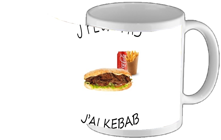 Mug Je peux pas jai kebab 