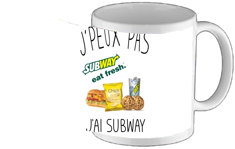 Mug Je peux pas jai subway 