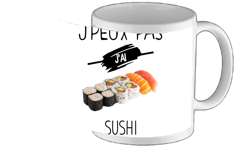 Mug Je peux pas jai sushi 