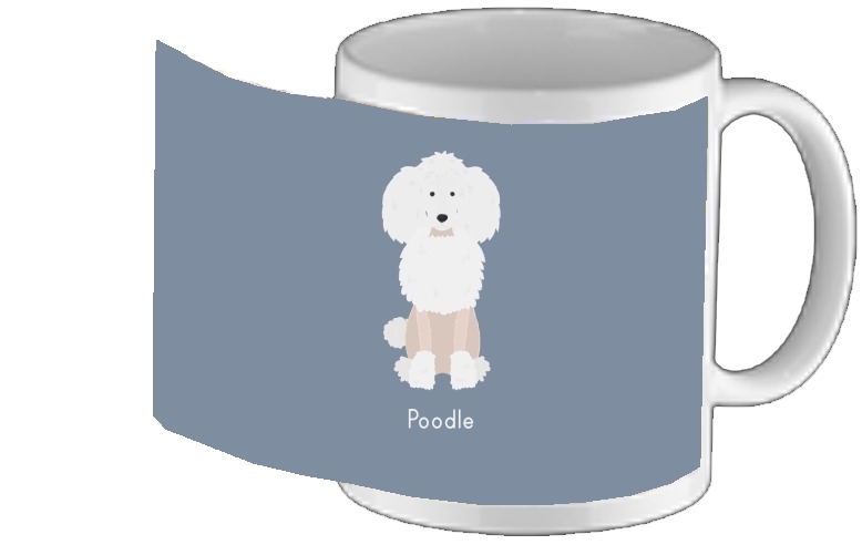 Mug Poodle White 