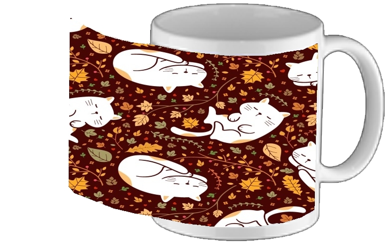 Mug Sleeping cats seamless pattern 