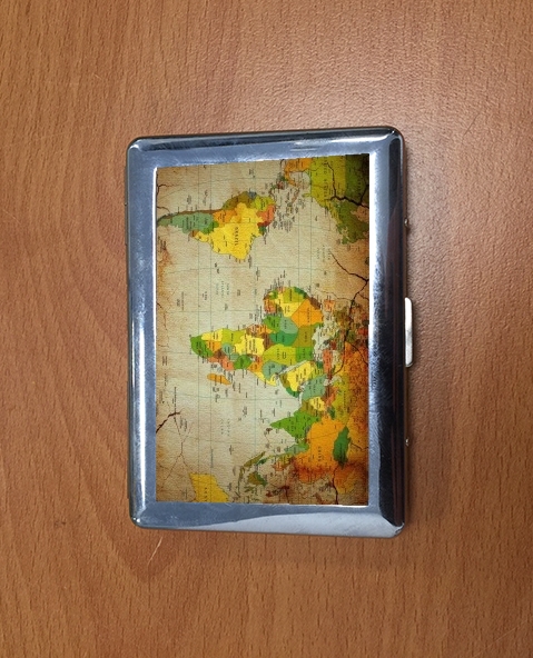 Porte mappa del mondo globo 