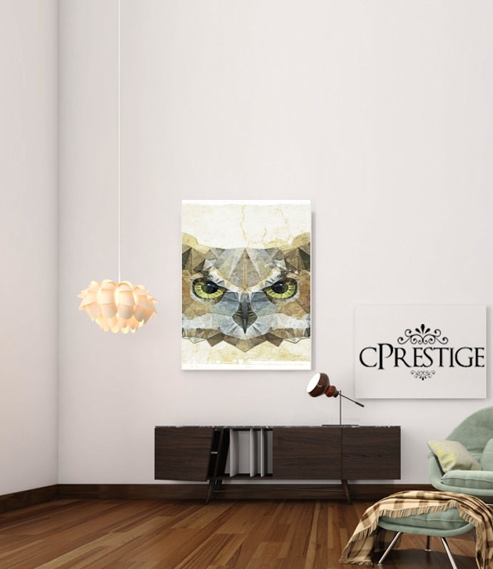 Canvas abstract owl 