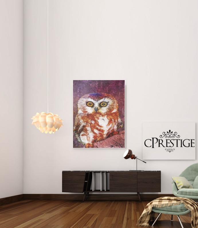 Canvas abstract cute owl 