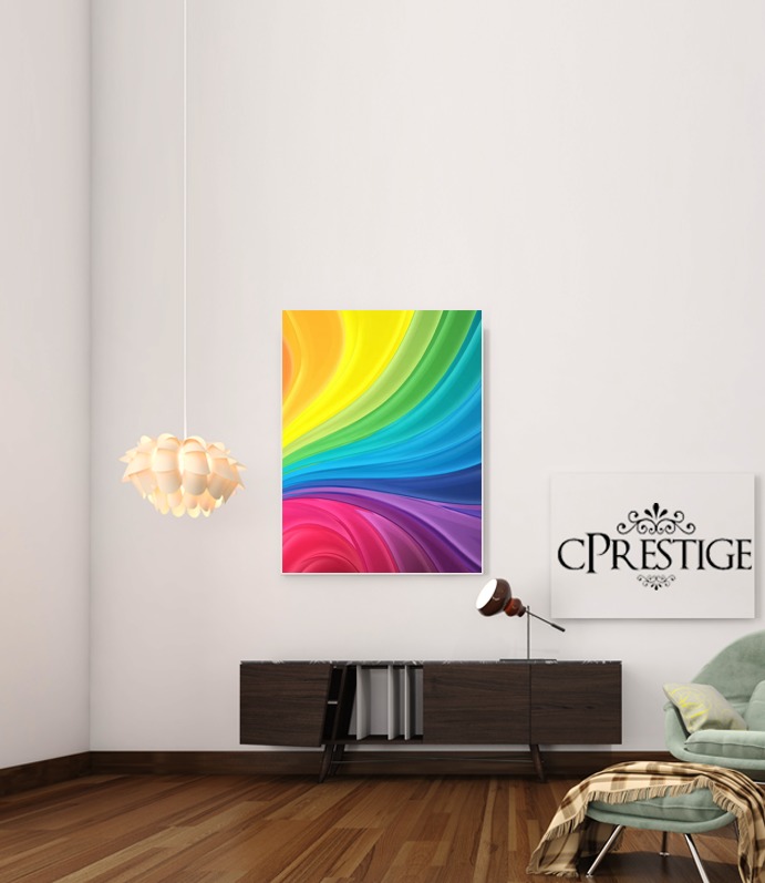 Canvas Rainbow Abstract 