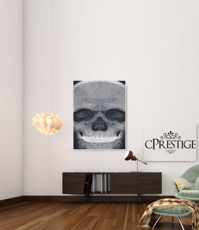 Canvas abstract skull 