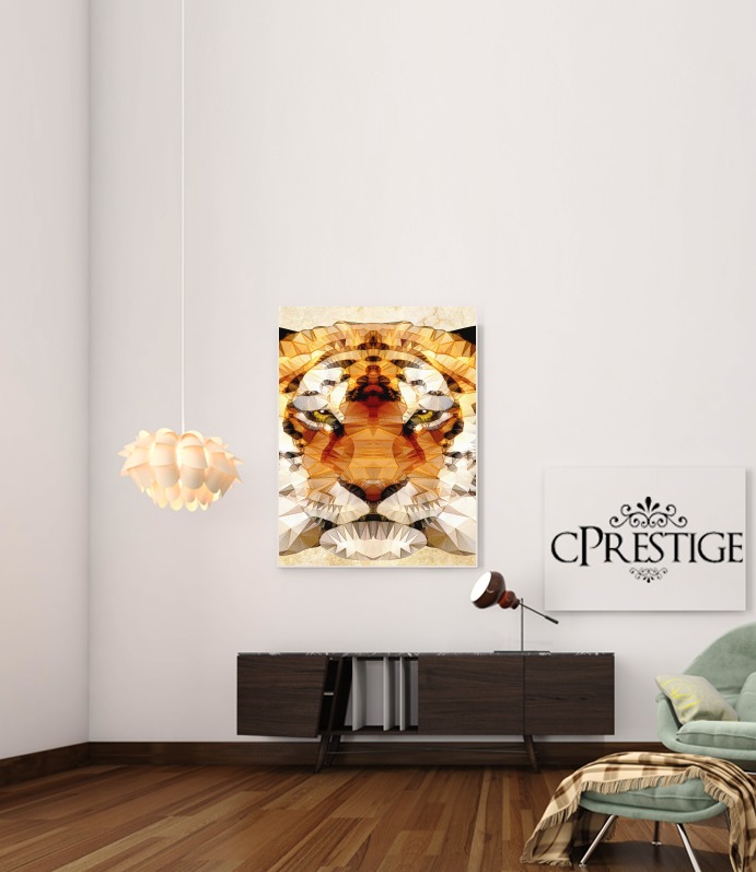 Canvas abstract tiger 