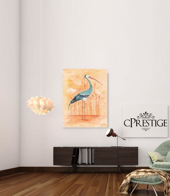 Canvas An Exotic Crane 