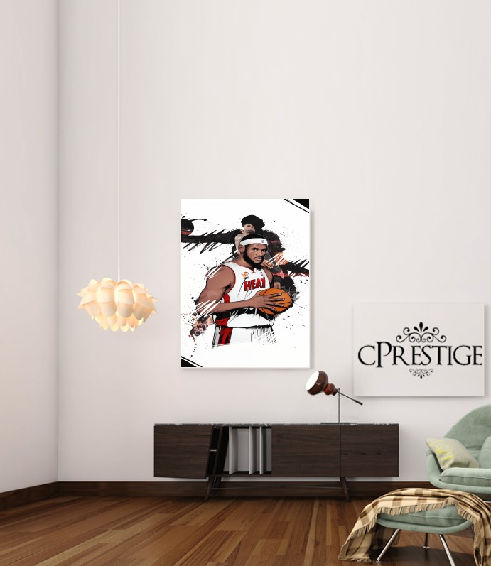 Canvas Basketball Stars: Lebron James 