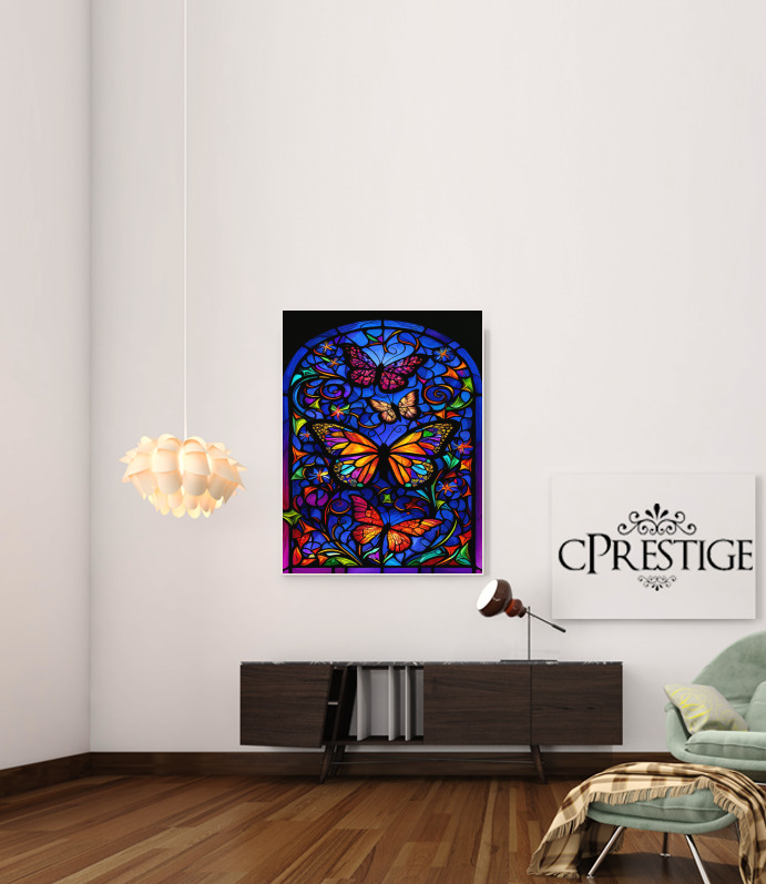 Canvas Butterfly Crystal 
