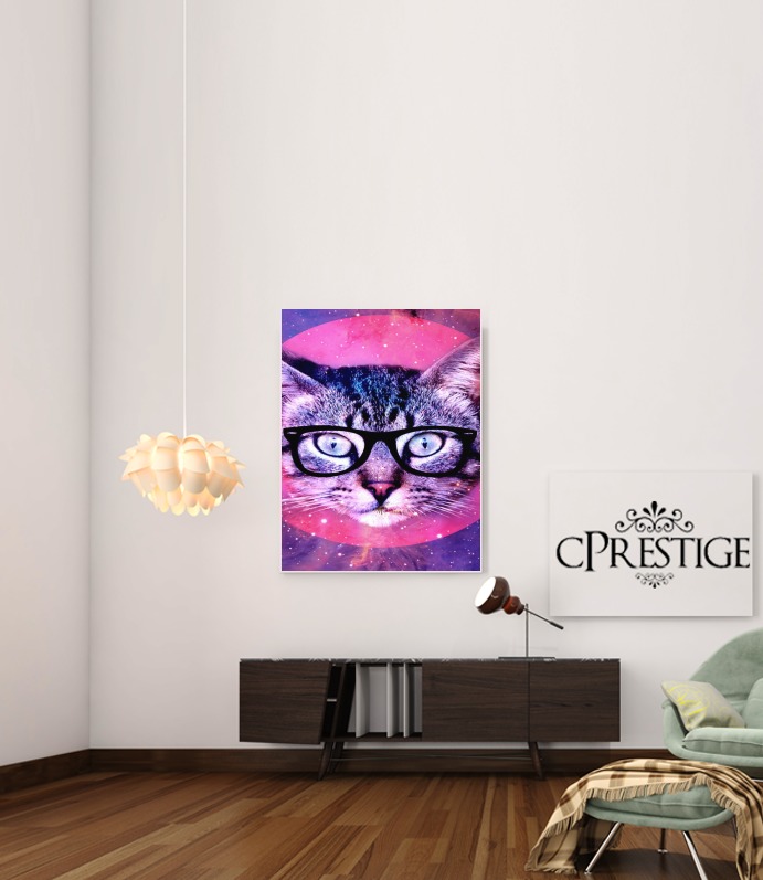 Poster Cat Hipster 