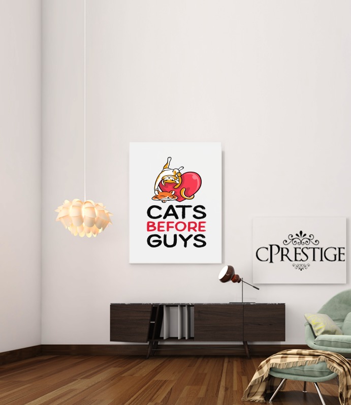 Canvas Cats before guy 