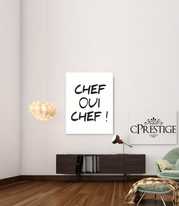 Canvas Chef Oui Chef 