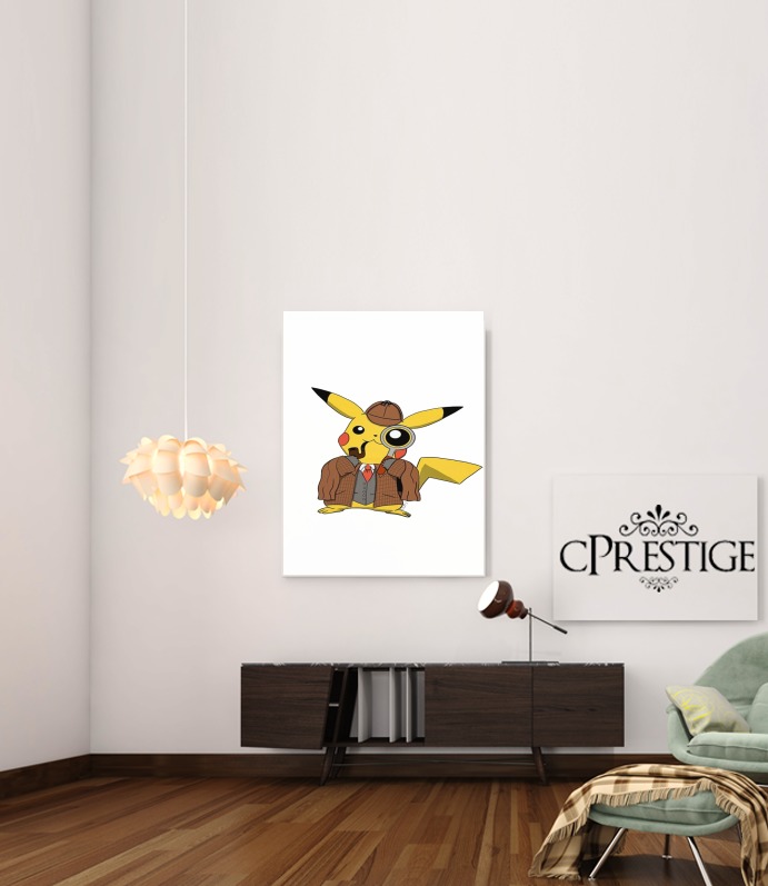 Canvas Detective Pikachu x Sherlock 