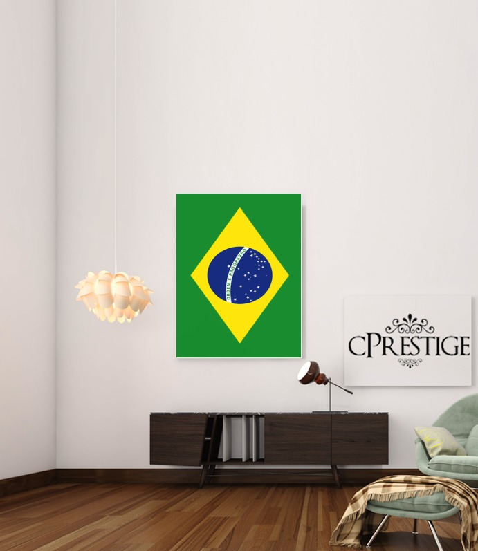 Canvas Bandiera Brasile 