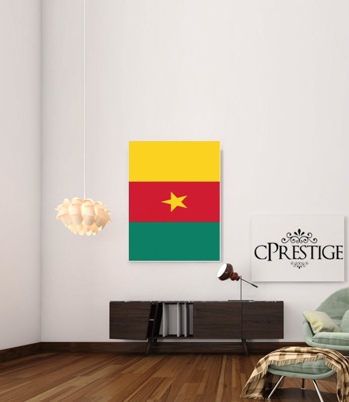 Poster Bandiera del Camerun 