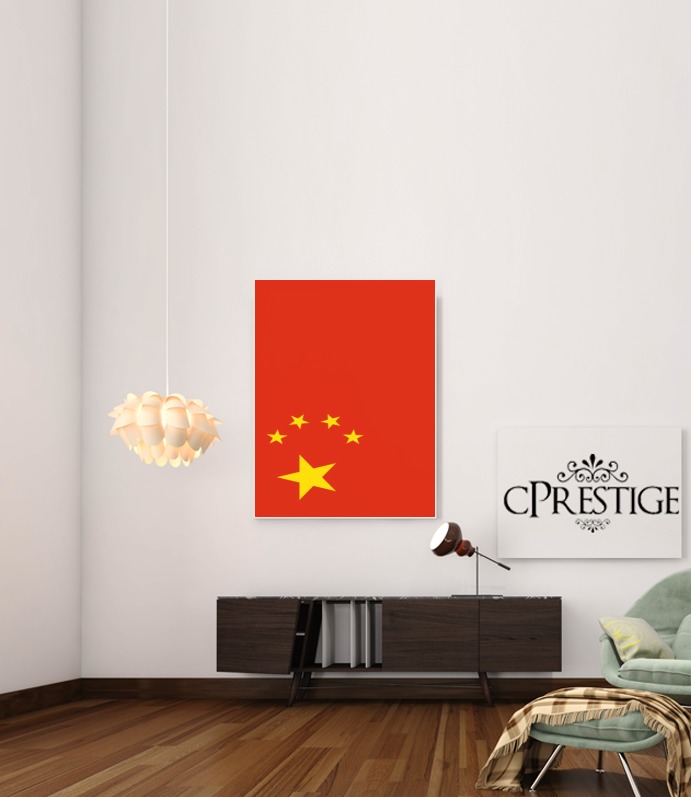 Poster Bandiera della Cina 