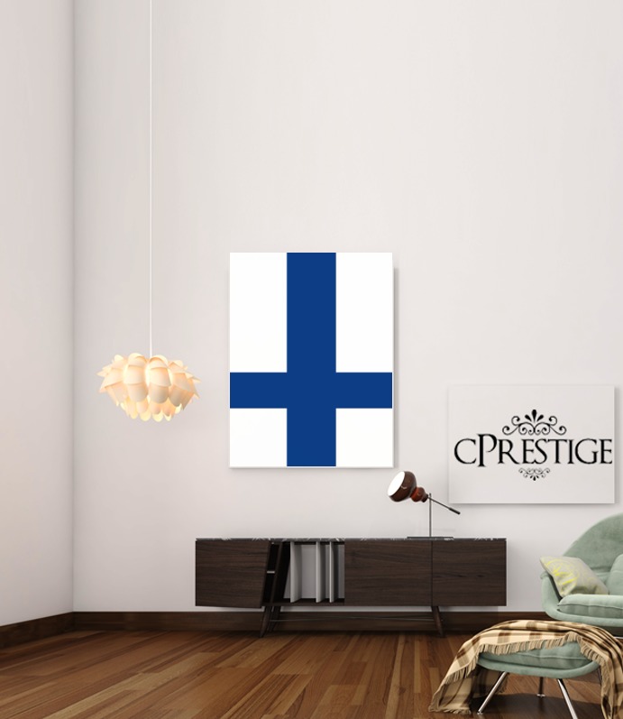 Canvas Bandiera della Finlandia 