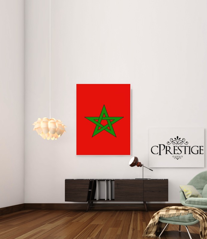 Canvas Bandiera Marocco 