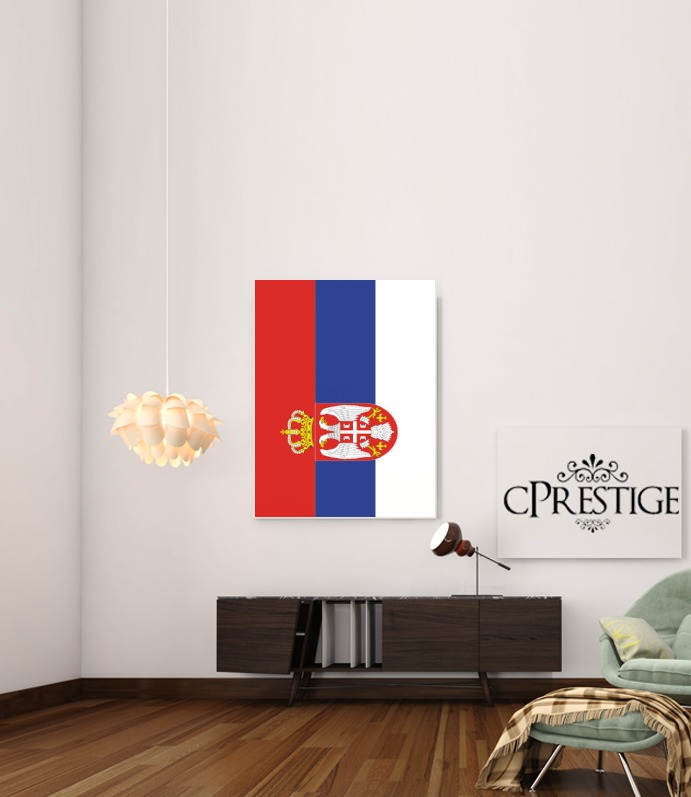 Canvas la bandiera della Serbia 