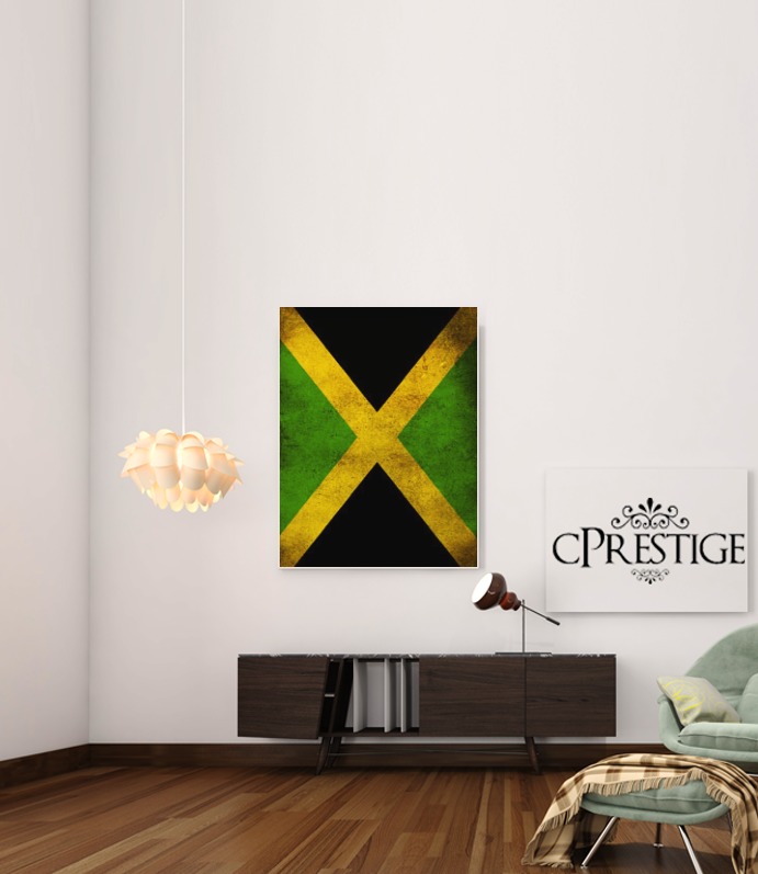 Canvas Bandiera Vintage Giamaica 