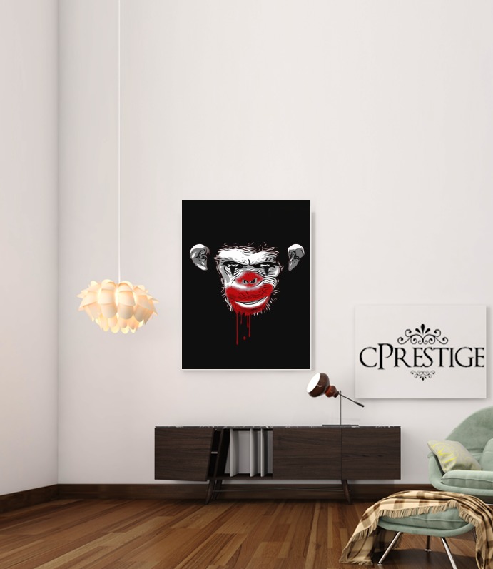 Canvas Evil Monkey Clown 