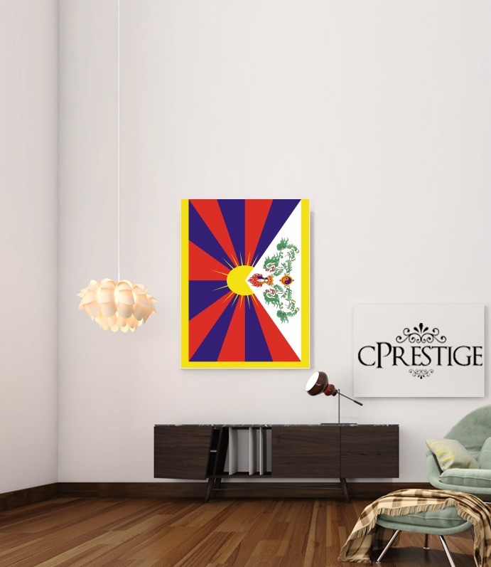Canvas Flag Of Tibet 