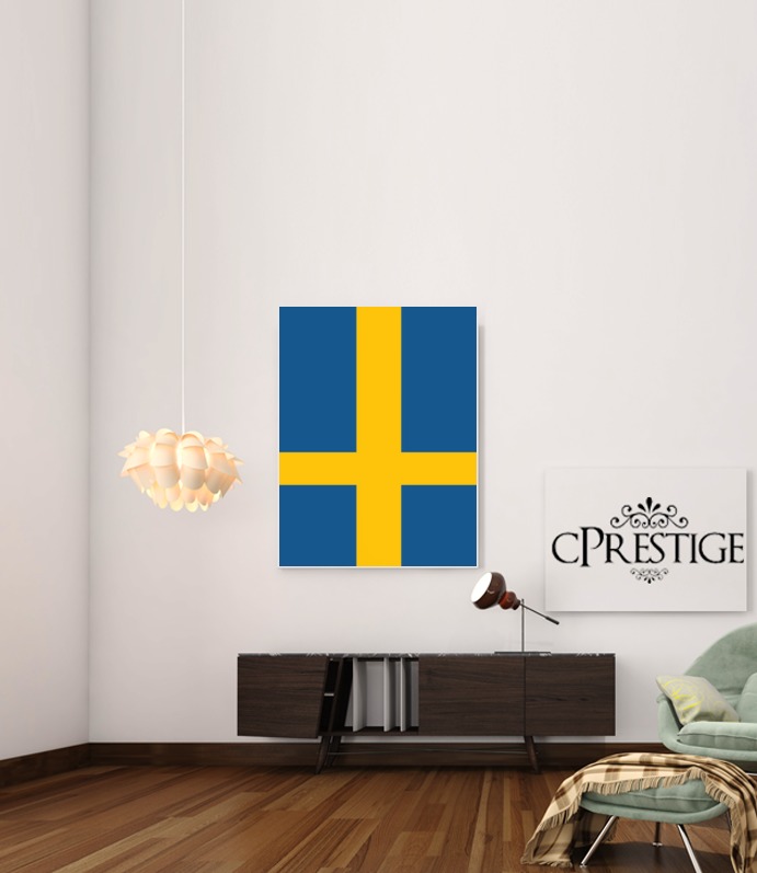 Canvas Bandiera Svezia 