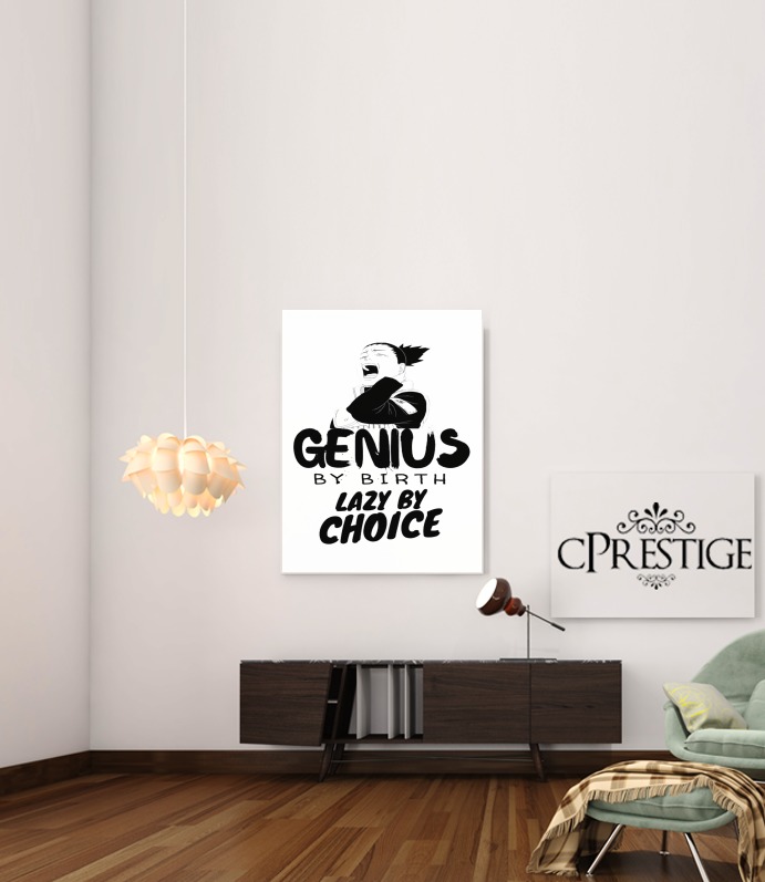 Canvas Genius by birth Lazy by Choice Shikamaru tribute 