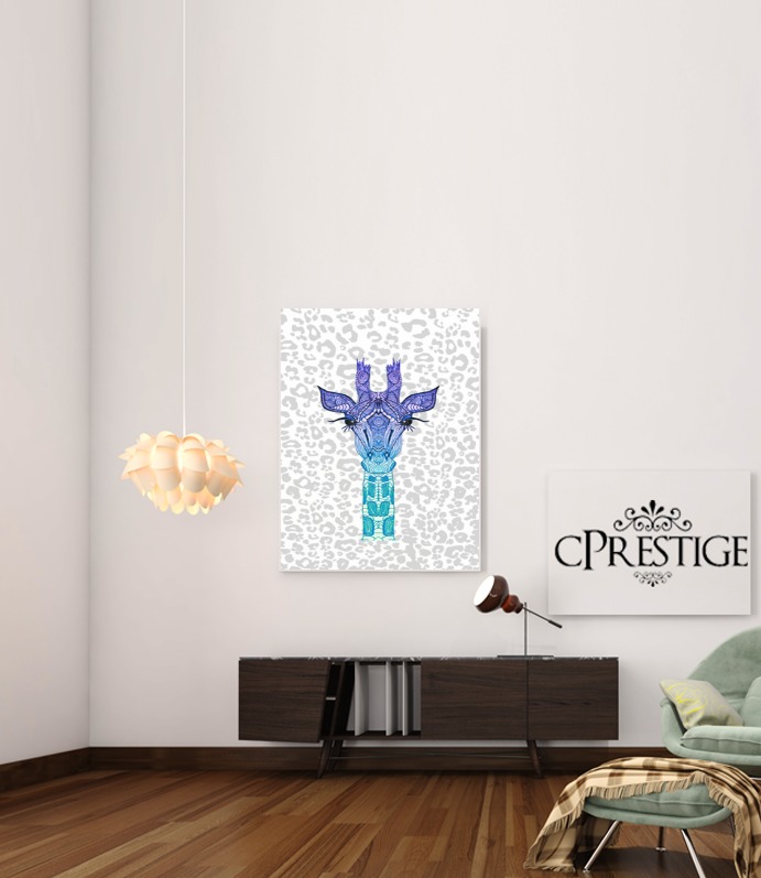 Poster Giraffe Purple 