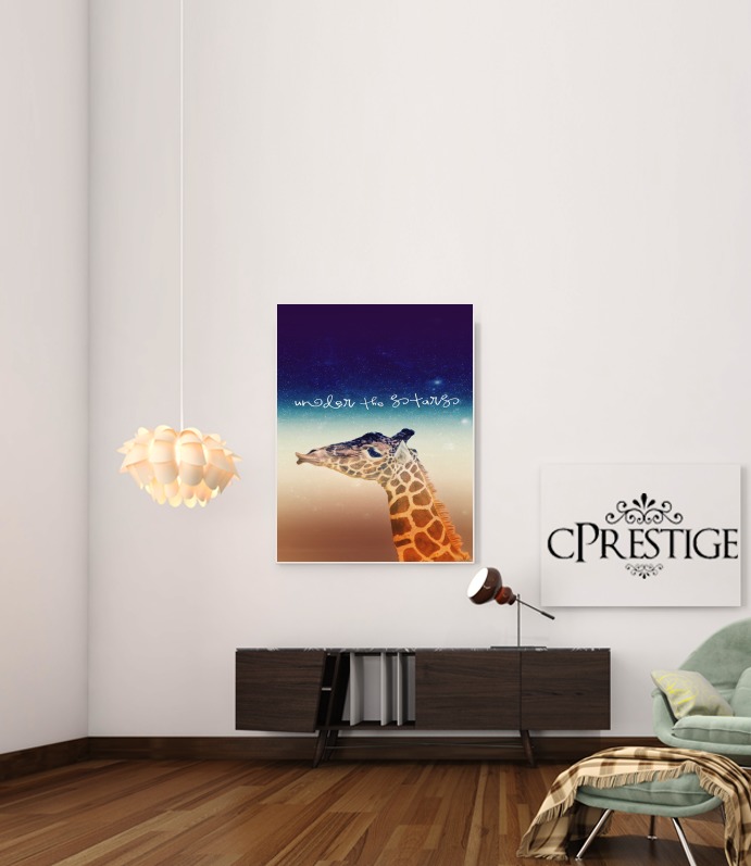 Canvas Giraffe Love - Right 