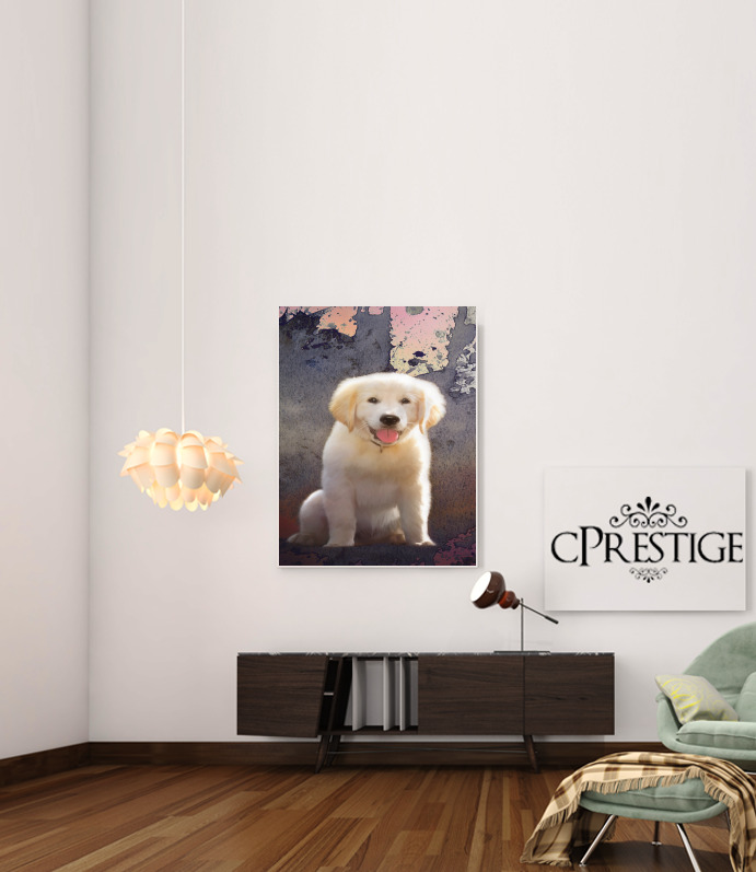 Canvas Golden Retriever Puppy 