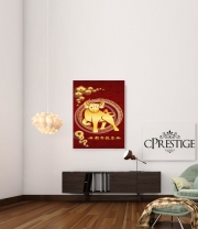poster Happy The OX chinese new year 