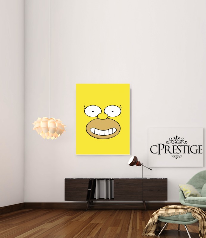 Canvas Homer Face 