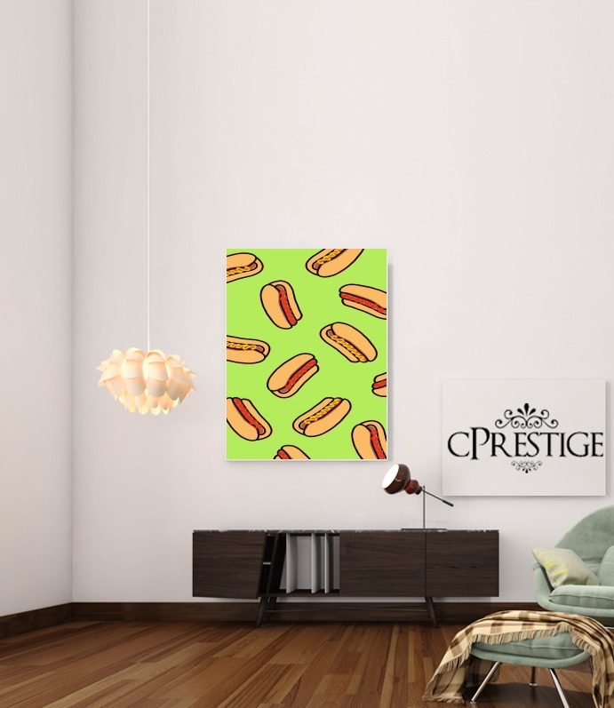 Canvas Hot Dog pattern 