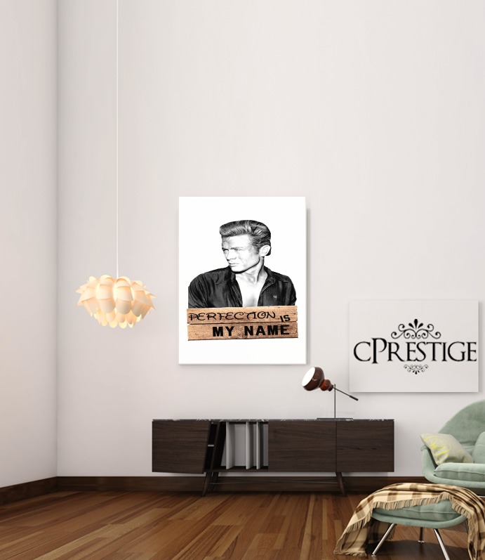 Canvas James Dean Perfection is my name 