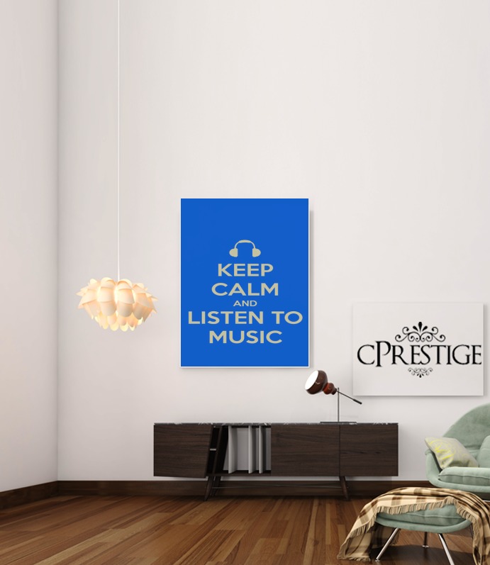Canvas Keep Calm And Listen to Music 