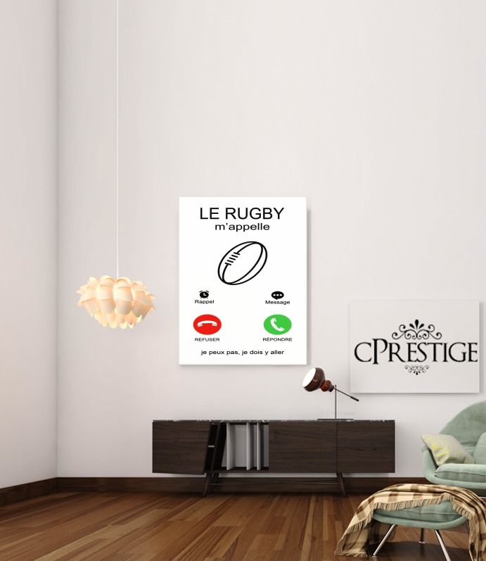 Canvas Le rugby mappelle 