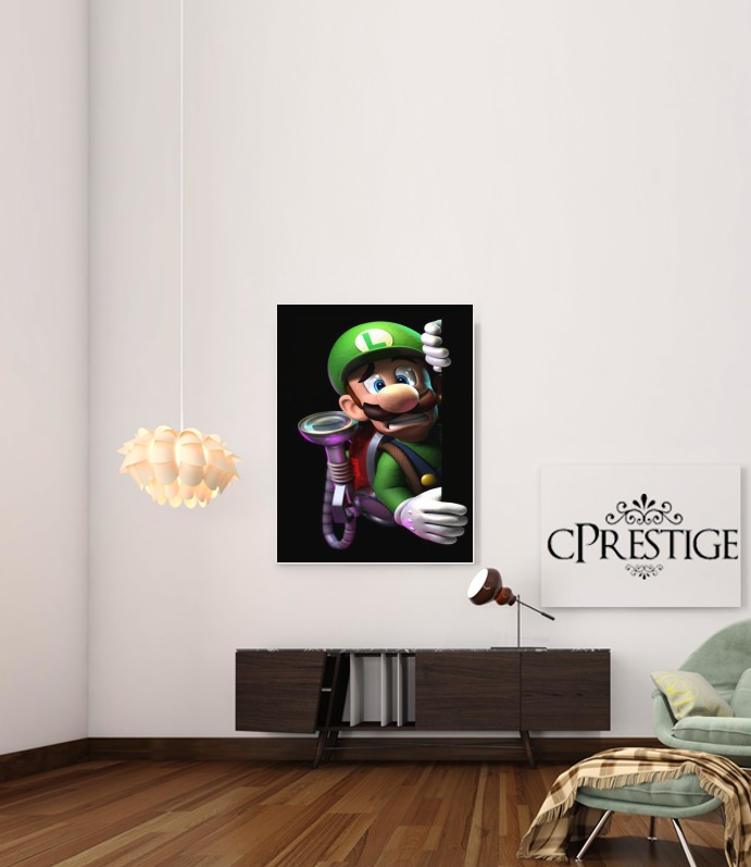 Canvas Luigi Mansion Fan Art 