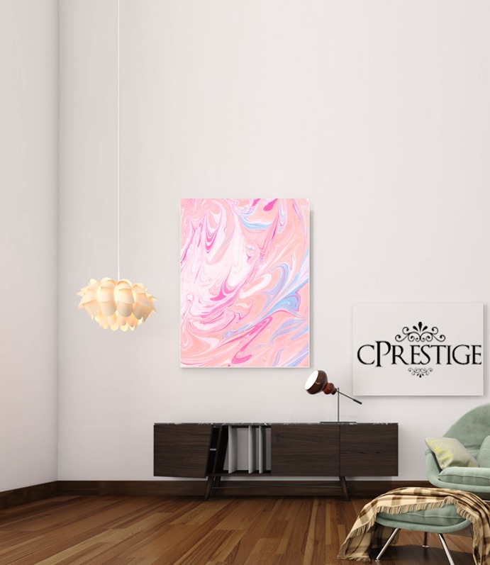 Poster Minimal Marble Pink 
