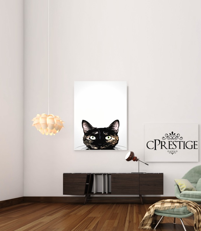 Poster Peeking Cat 