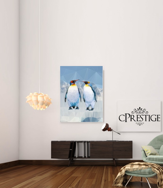 Canvas penguin love 